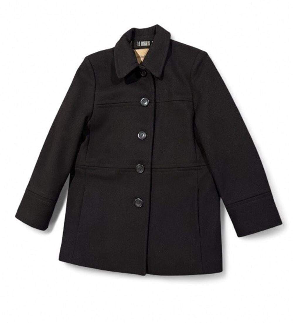 Vintage Liz Claiborne 100% Wool Peacoat Black Women’s Size Small Classic Preppy
